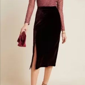COPY - Anthropologie velvet skirt 💋